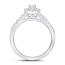 Load image into Gallery viewer, 14K White Gold Oval Diamond Solitaire Bridal Wedding Engagement Ring (Certified) 1/2 Cttw - Splendid Jewellery
