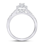14K White Gold Oval Diamond Solitaire Bridal Wedding Engagement Ring (Certified) 1/2 Cttw - Splendid Jewellery