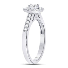 Load image into Gallery viewer, 14K White Gold Oval Diamond Solitaire Bridal Wedding Engagement Ring (Certified) 1/2 Cttw - Splendid Jewellery