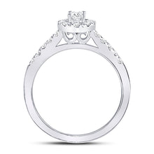 Load image into Gallery viewer, 14K White Gold Oval Diamond Solitaire Bridal Wedding Engagement Ring (Certified) 1/2 Cttw - Splendid Jewellery
