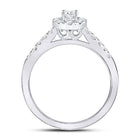 14K White Gold Oval Diamond Solitaire Bridal Wedding Engagement Ring (Certified) 1/2 Cttw - Splendid Jewellery