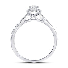 Load image into Gallery viewer, 14K White Gold Oval Diamond Solitaire Bridal Wedding Engagement Ring (Certified) 1/3 Cttw - Splendid Jewellery