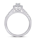 14K White Gold Pear Diamond Women's Pear Solitaire Bridal Wedding Engagement Ring (Certified) 1/2 Cttw - Splendid Jewellery