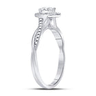 14K White Gold Pear Diamond Women's Pear Solitaire Bridal Wedding Engagement Ring (Certified) 1/3 Cttw - Splendid Jewellery