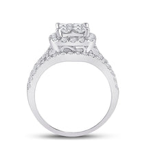 Load image into Gallery viewer, 14K White Gold Princess Diamond Bridal Ring 2 Cttw - Splendid Jewellery
