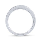 14K White Gold Princess Diamond Channel Set Single Row Wedding Band 1 Cttw - Splendid Jewellery