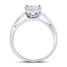 14K White Gold Princess Diamond Cluster Bridal Wedding Engagement Ring 1/4 Cttw - Splendid Jewellery