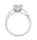 14K White Gold Princess Diamond Cluster Bridal Wedding Engagement Ring 1/4 Cttw - Splendid Jewellery
