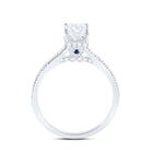 14K White Gold Princess Diamond Engagement Ring 1 Cttw - Splendid Jewellery