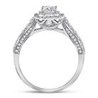 14K White Gold Princess Diamond Solitaire Bridal Wedding Engagement Ring (Certified) 1 Cttw - Splendid Jewellery