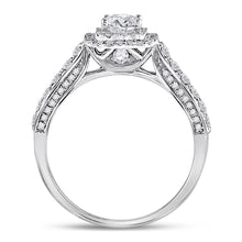 Load image into Gallery viewer, 14K White Gold Princess Diamond Solitaire Bridal Wedding Engagement Ring (Certified) 1 Cttw - Splendid Jewellery