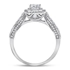 14K White Gold Princess Diamond Solitaire Bridal Wedding Engagement Ring (Certified) 1 Cttw - Splendid Jewellery