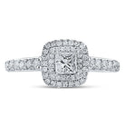 14K White Gold Princess Diamond Solitaire Bridal Wedding Engagement Ring (Certified) 1 Cttw - Splendid Jewellery
