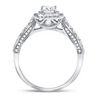 14K White Gold Princess Diamond Solitaire Bridal Wedding Engagement Ring (Certified) 1 Cttw - Splendid Jewellery