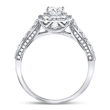 Load image into Gallery viewer, 14K White Gold Princess Diamond Solitaire Bridal Wedding Engagement Ring (Certified) 1 Cttw - Splendid Jewellery