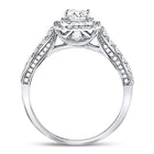 14K White Gold Princess Diamond Solitaire Bridal Wedding Engagement Ring (Certified) 1 Cttw - Splendid Jewellery