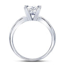 14K White Gold Princess Diamond Solitaire Certified Bridal Wedding Engagement Ring 1 Cttw - Splendid Jewellery