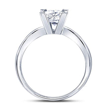 Load image into Gallery viewer, 14K White Gold Princess Diamond Solitaire Certified Bridal Wedding Engagement Ring 1 Cttw - Splendid Jewellery