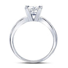 14K White Gold Princess Diamond Solitaire Certified Bridal Wedding Engagement Ring 1 Cttw - Splendid Jewellery