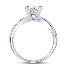 Load image into Gallery viewer, 14K White Gold Princess Diamond Solitaire Certified Bridal Wedding Engagement Ring 1 Cttw - Splendid Jewellery