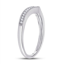 Load image into Gallery viewer, 14K White Gold Round Diamond Enhancer Band 1/12 Cttw - Splendid Jewellery