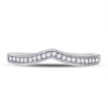 Load image into Gallery viewer, 14K White Gold Round Diamond Enhancer Band 1/12 Cttw - Splendid Jewellery