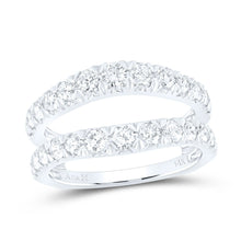 Load image into Gallery viewer, 14K White Gold Round Diamond Enhancer Ring 1 1/2 Cttw - Splendid Jewellery