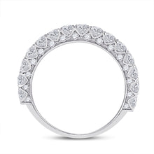 Load image into Gallery viewer, 14K White Gold Round Diamond Fashion Women's Band 1 1/2 Cttw - Splendid Jewellery