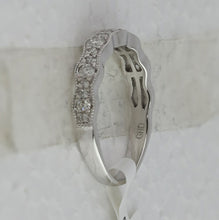 Load image into Gallery viewer, 14K White Gold Round Diamond Fashion Women's Band 1/3 Cttw - Splendid Jewellery
