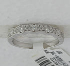 14K White Gold Round Diamond Fashion Women's Band 1/3 Cttw - Splendid Jewellery