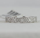 14K White Gold Round Diamond Fashion Women's Band 1/3 Cttw - Splendid Jewellery