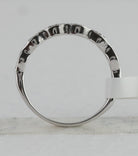 14K White Gold Round Diamond Fashion Women's Band 1/3 Cttw - Splendid Jewellery