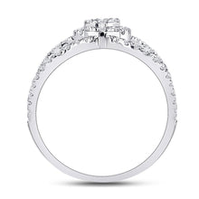 Load image into Gallery viewer, 14K White Gold Round Diamond Fashion Women's Band 7/8 Cttw - Splendid Jewellery