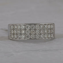Load image into Gallery viewer, 14K White Gold Round Diamond Mens Band 1 3/8 Cttw - Splendid Jewellery