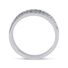 14K White Gold Round Diamond Men's Grecco Wedding Anniversary Band 3/4 Cttw - Splendid Jewellery