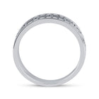 14K White Gold Round Diamond Men's Grecco Wedding Anniversary Band 3/4 Cttw - Splendid Jewellery