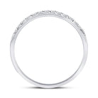 14K White Gold Round Diamond Men's Machine Set Wedding Band Ring 1/5 Cttw - Splendid Jewellery