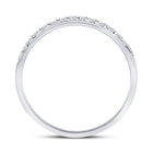 14K White Gold Round Diamond Men's Machine Set Wedding Band Ring 1/5 Cttw - Splendid Jewellery
