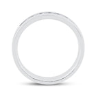 14K White Gold Round Diamond Men's Machine Set Wedding Channel Band Ring 1/2 Cttw - Splendid Jewellery