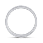14K White Gold Round Diamond Men's Single Row Wedding Band Ring 1/4 Cttw - Splendid Jewellery