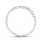 14K White Gold Round Diamond Men's Wedding Anniversary Band Ring 1/8 Cttw - Splendid Jewellery