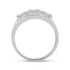 14K White Gold Round Diamond Men's Wedding Channel Set Band Ring 1 Cttw - Splendid Jewellery