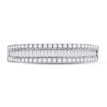 Load image into Gallery viewer, 14K White Gold Round Diamond Women's Anniversary Band Ring 1/2 Cttw - Splendid Jewellery