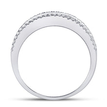 Load image into Gallery viewer, 14K White Gold Round Diamond Women's Anniversary Band Ring 1/2 Cttw - Splendid Jewellery