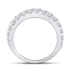 14K White Gold Round Diamond Women's Anniversary Band Ring 2 2 1/2 Cttw - Splendid Jewellery
