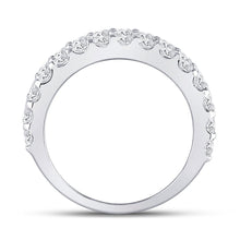 Load image into Gallery viewer, 14K White Gold Round Diamond Women's Anniversary Band Ring 2 2 1/2 Cttw - Splendid Jewellery