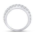 14K White Gold Round Diamond Women's Anniversary Band Ring 2 2 1/2 Cttw - Splendid Jewellery
