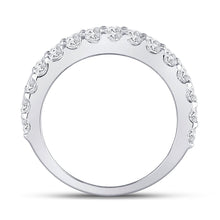 Load image into Gallery viewer, 14K White Gold Round Diamond Women's Anniversary Band Ring 2 2 1/2 Cttw - Splendid Jewellery