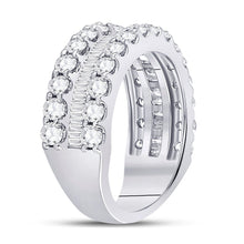 Load image into Gallery viewer, 14K White Gold Round Diamond Women's Anniversary Band Ring 2 2 1/2 Cttw - Splendid Jewellery