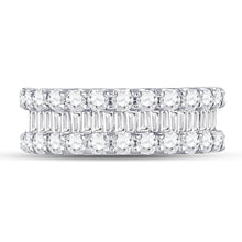 Load image into Gallery viewer, 14K White Gold Round Diamond Women's Anniversary Band Ring 2 2 1/2 Cttw - Splendid Jewellery